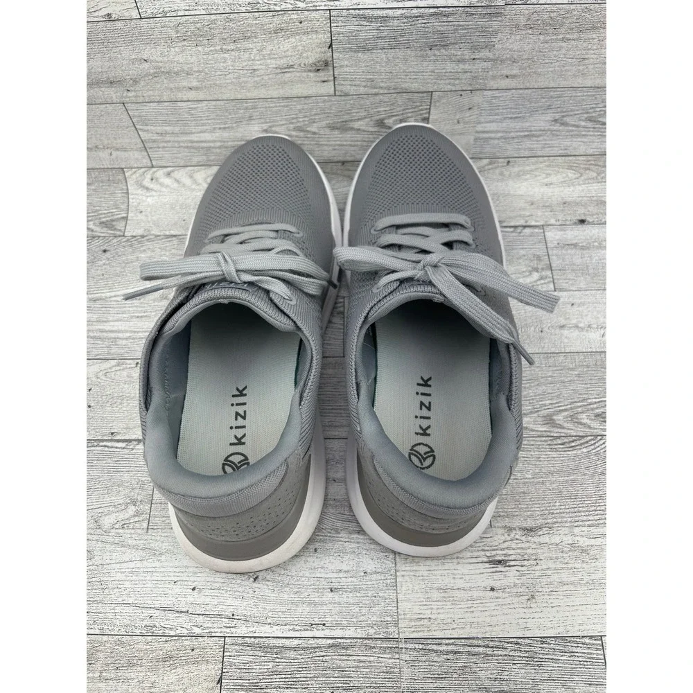Kizik Lima Storm Gray Hands-Free Slip On Knit Sneakers Men Sz 7.5 Women Sz 9‎